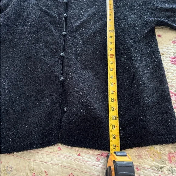 Black and silver soft sweaters jacket. - Picture 4 of 7